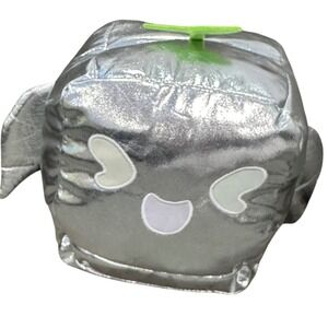 Blox Fruits Silver Cube Plush Stuffed Toy Gamer Robot 8" Tags Official Licensed